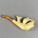 Small Pipe with Frog Riding a Catfish 3.5" (READ)