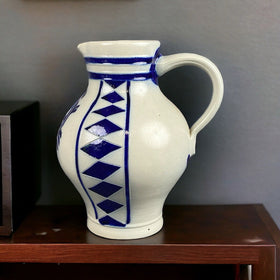 Vintage Goebel Salt Glaze Pitcher 8.5" tall (READ)