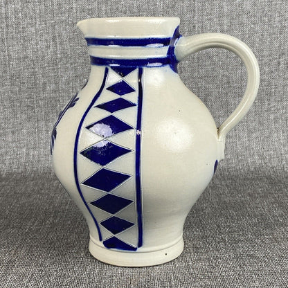 Vintage Goebel Salt Glaze Pitcher 8.5" tall (READ)