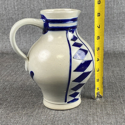 Vintage Goebel Salt Glaze Pitcher 8.5" tall (READ)