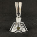 Vintage Art Deco Czech Crystal Glass Perfume Bottle (READ)