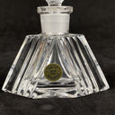 Vintage Art Deco Czech Crystal Glass Perfume Bottle (READ)