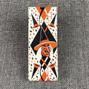 Vintage Witch Halloween Tin Litho Noisemaker 4.5"