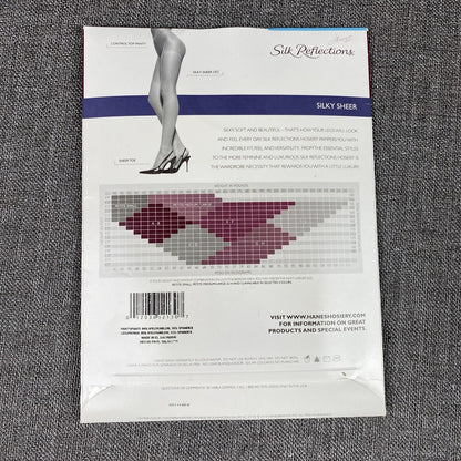 Hanes Silk Reflections Silky Sheer Style 717 Jet Size: CD