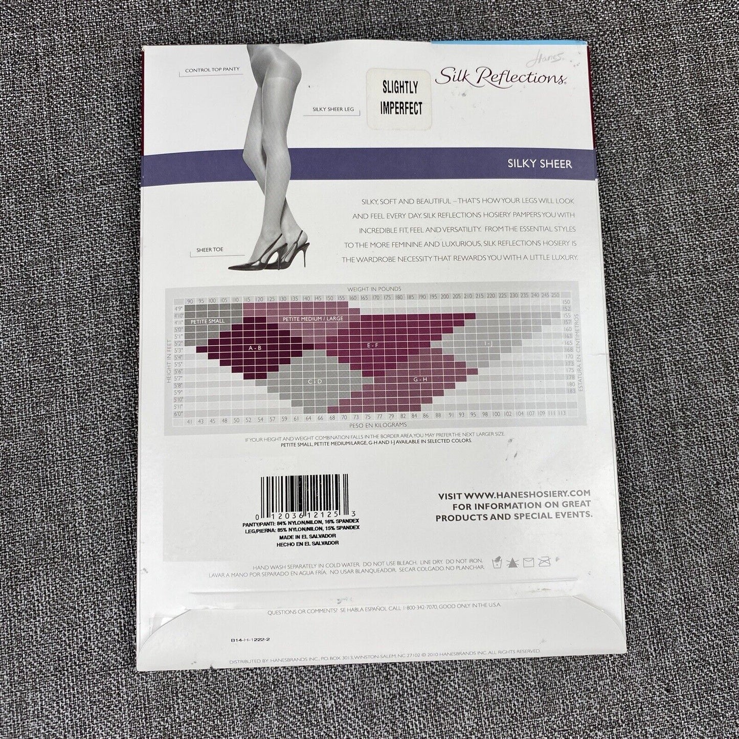 Hanes Silk Reflections Silky Sheer Style 717 Little Color  Size: CD