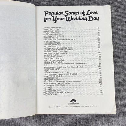 Popular Songs of Love for Your Wedding Day by Columbia Pictures for Publications