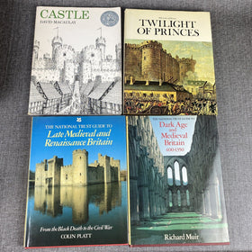 Medieval History , Castles , Britain , Lot 4 Coffee Table Books, vintage