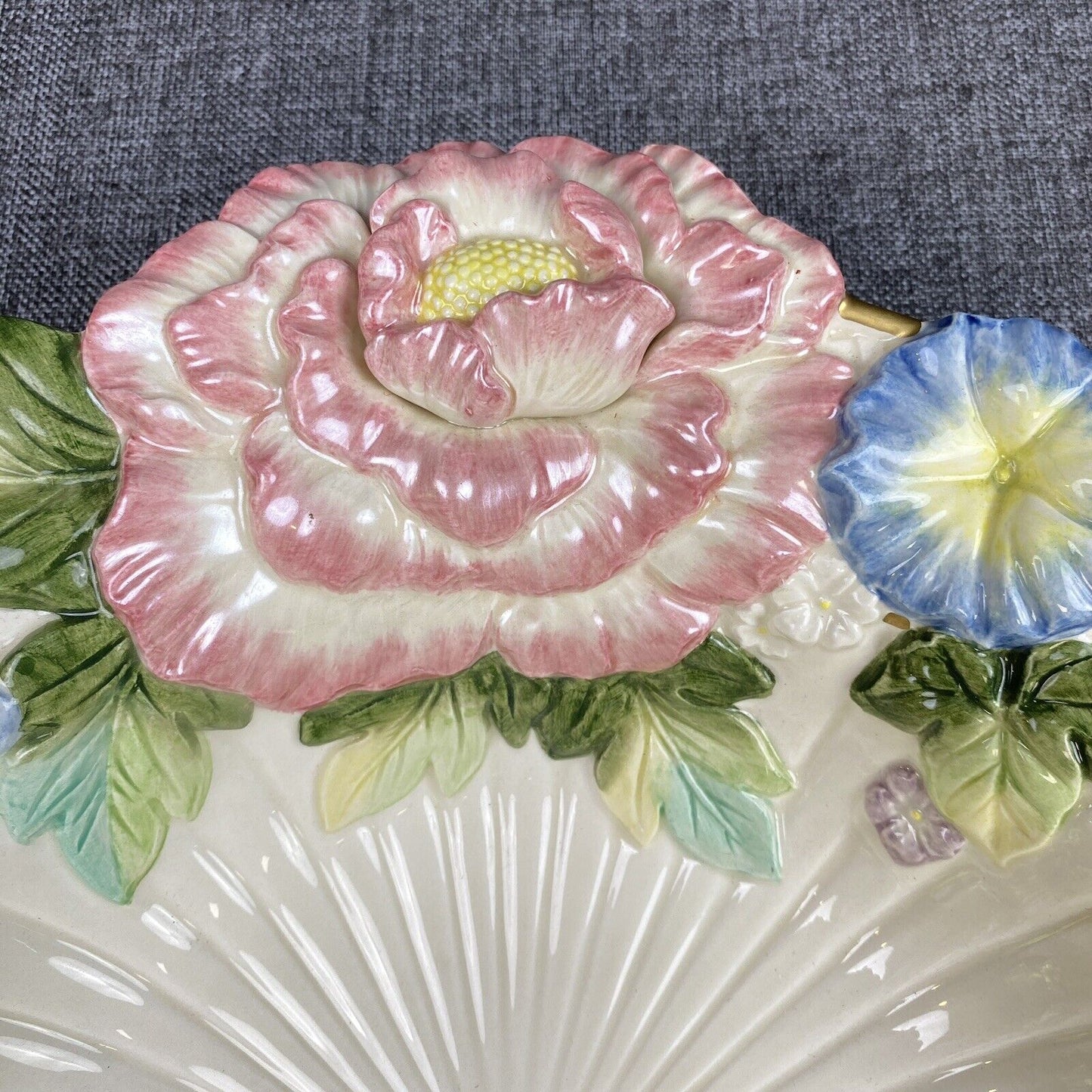 Fitz & Floyd Les Fleurs Large Serving Bowl