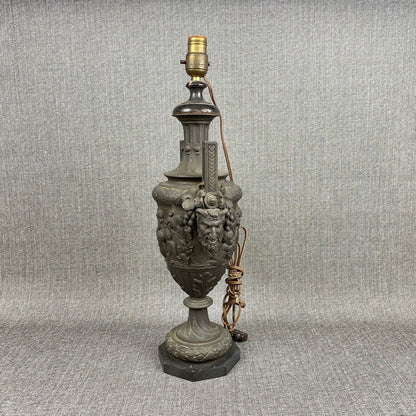 Mythological God Pan Urn with Cherubs and God Table Lamp -Mythology