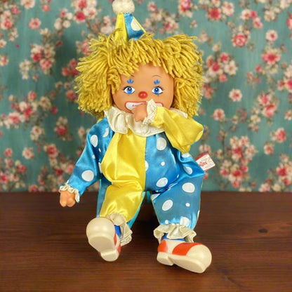 Vintage APPLAUSE Finger Thumb Sucking Clown Doll