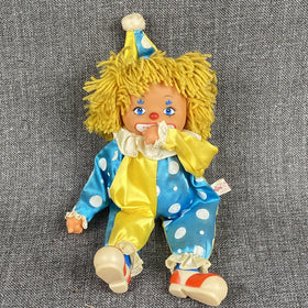 Vintage APPLAUSE Finger Thumb Sucking Clown Doll