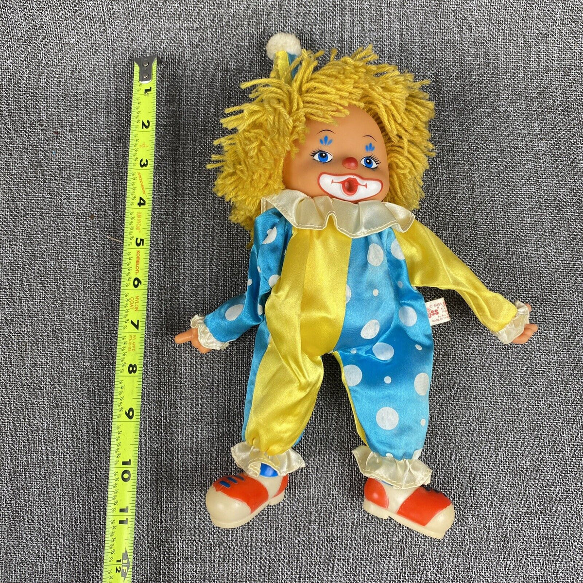 Vintage APPLAUSE Finger Thumb Sucking Clown Doll