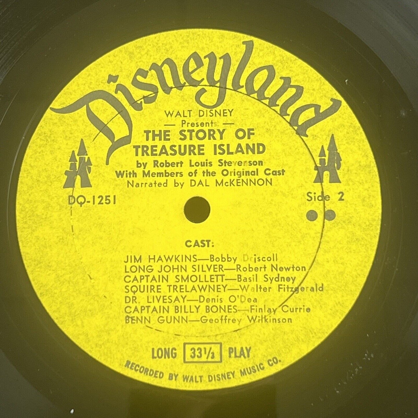 Walt Disney Treasure Island LP Vinyl Record DQ-1251