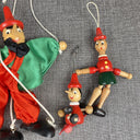 Pinocchio Wooden Dolls Marionette Made in Italy - Wooden Articulated Toy Doll