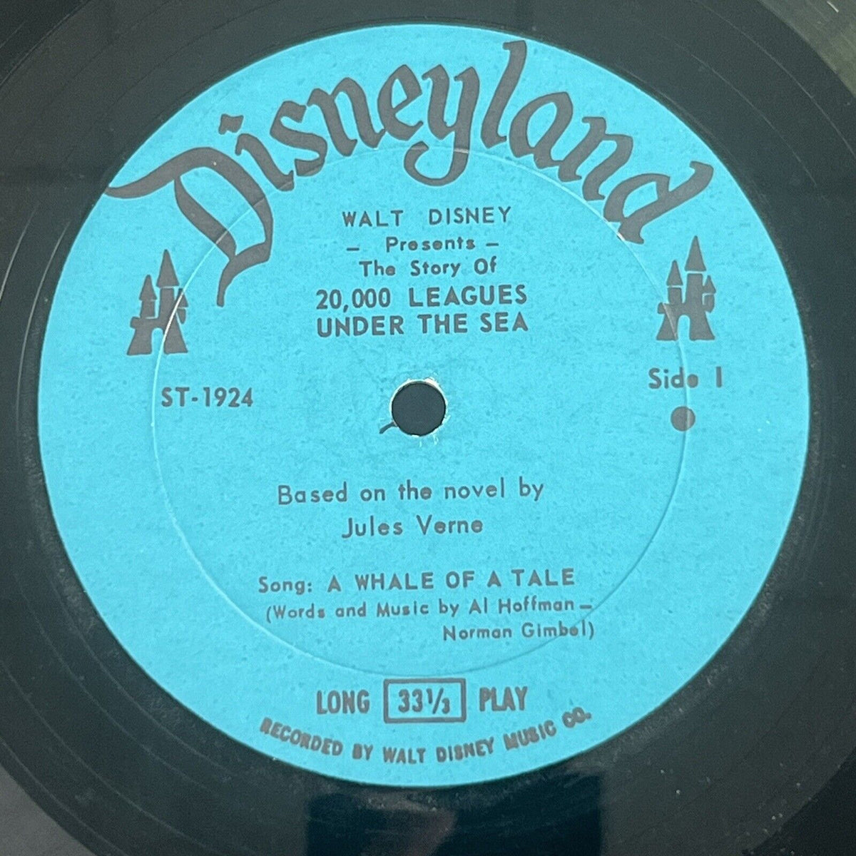 Walt Disney 20,000 Leagues under The Sea LP ST-1924