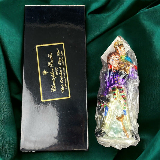 Christopher Radko Bob Cratchit and Tiny Tim Ornament LE Original Box #1819 VIDEO