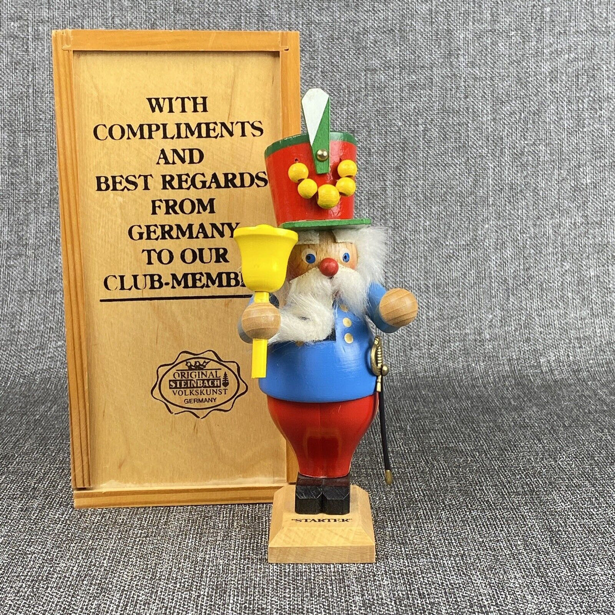 Steinbach Starter Nutcracker Wooden Box Club Collectors Only VIDEO