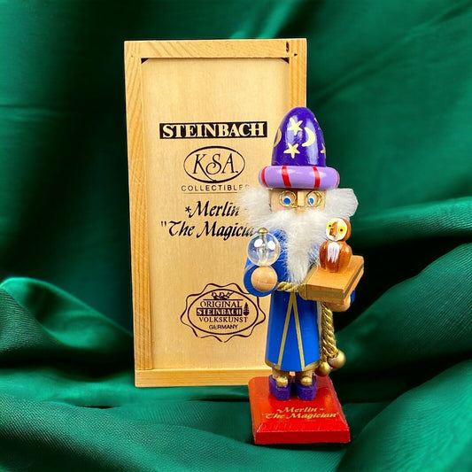 Steinbach  'Merlin the Magician' Nutcracker Wooden Box VIDEO