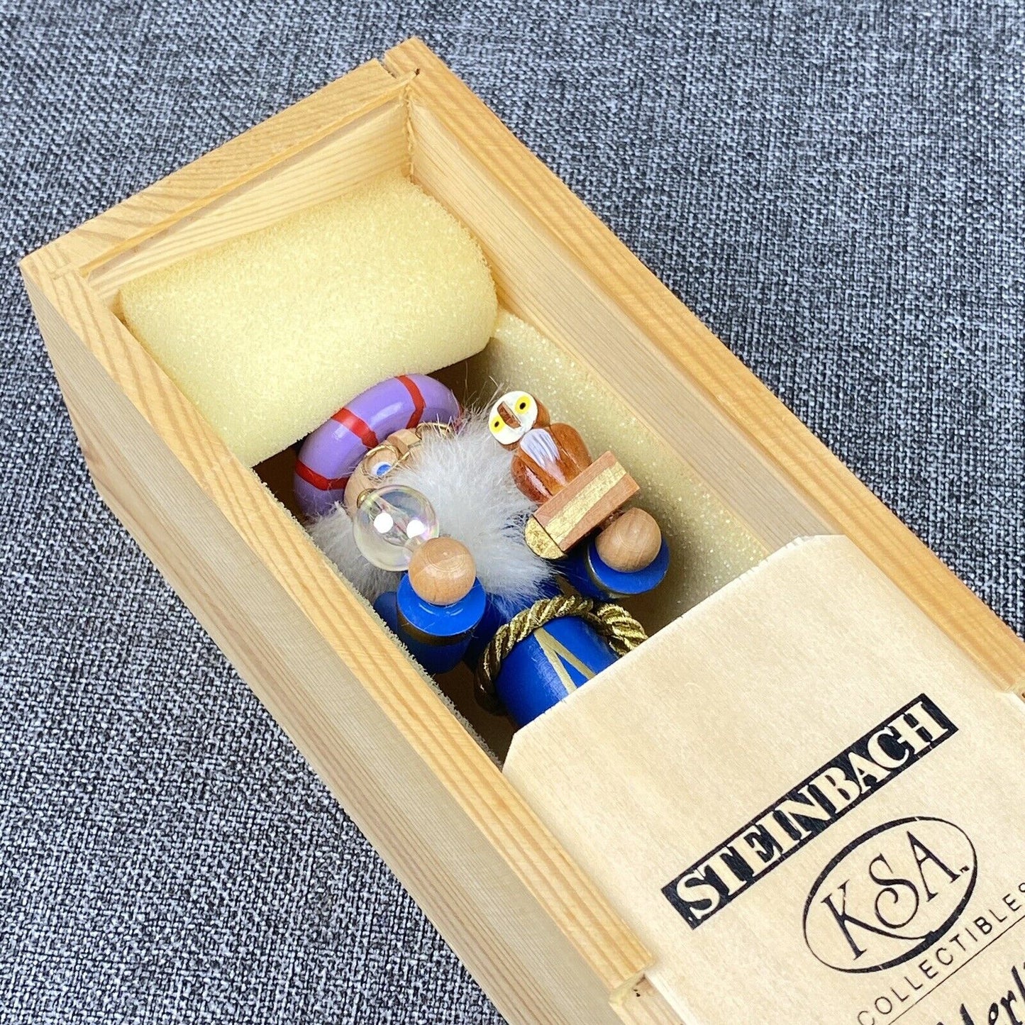 Steinbach  'Merlin the Magician' Nutcracker Wooden Box VIDEO