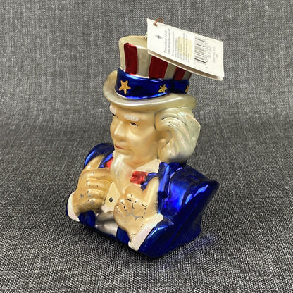 Christopher Radko  Uncle Sam I Want You Too America Patriotic Ornament VIDEO