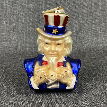 Christopher Radko  Uncle Sam I Want You Too America Patriotic Ornament VIDEO