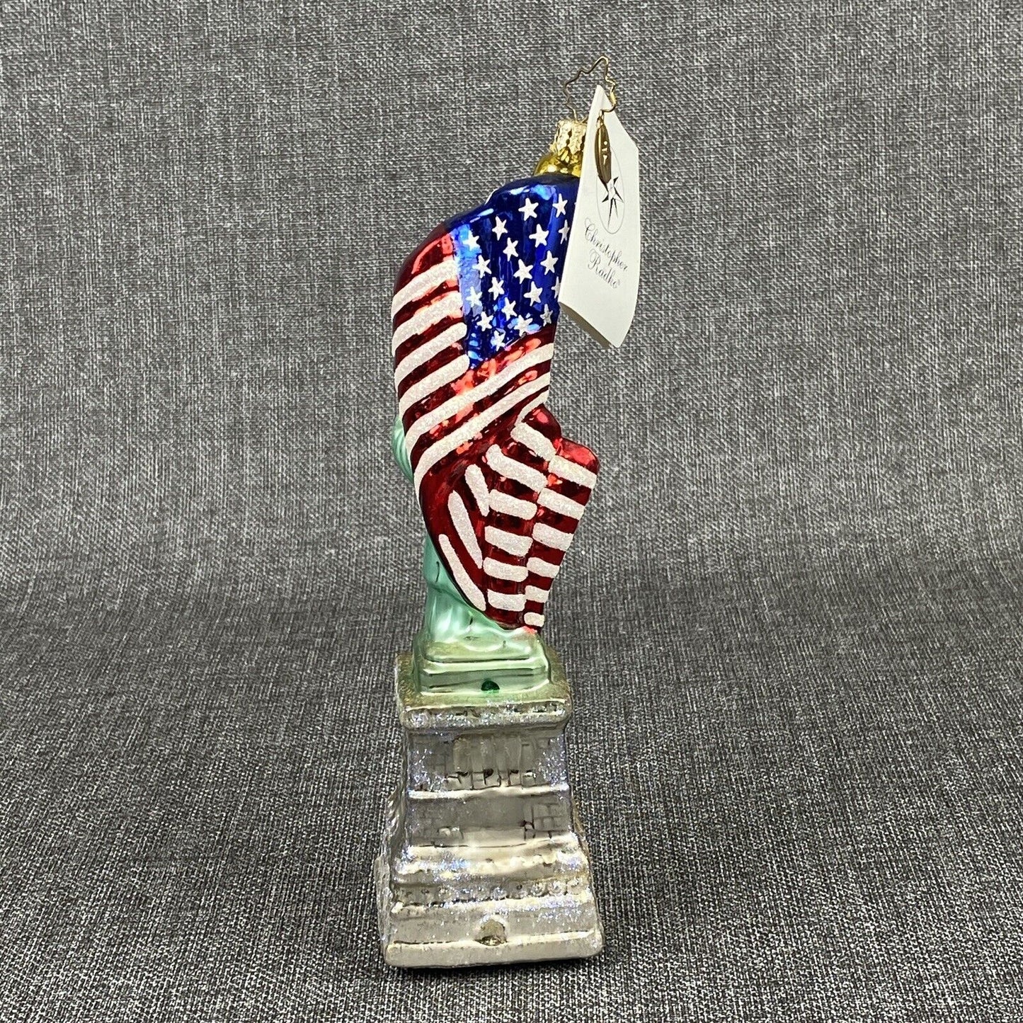 Christopher Radko Statue of Liberty Patriotic Ornament VIDEO