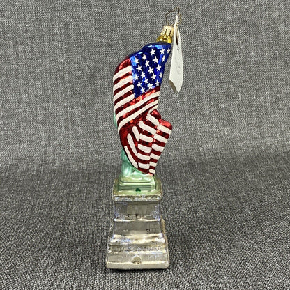 Christopher Radko Statue of Liberty Patriotic Ornament VIDEO