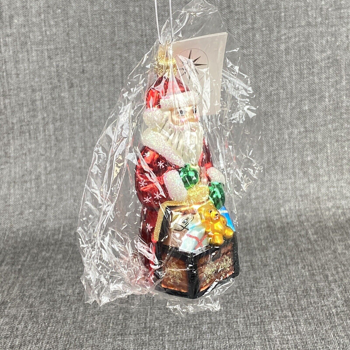 Christopher Radko Tiny Toy Chest Ornament Sealed in Bag Original Tag VIDEO