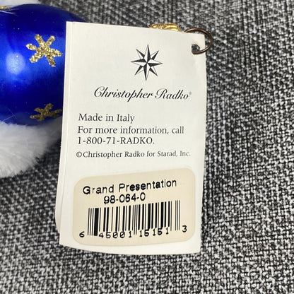 Christopher Radko Grand Presentation Ornament Original Tag VIDEO