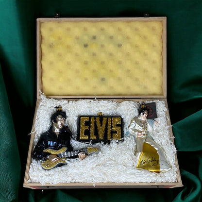 Kurt Adler Elvis Box Set Christmas Ornament Komozia Polonaise VIDEO