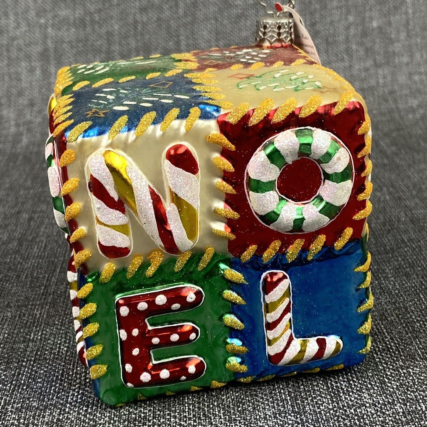 Christopher Radko 'Patchwork Noel' Ornament 2004 VIDEO