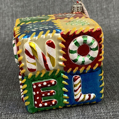 Christopher Radko 'Patchwork Noel' Ornament 2004 VIDEO