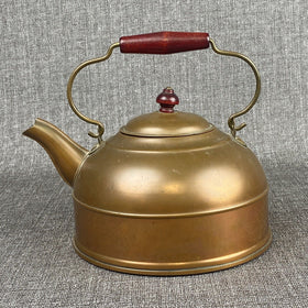 Paul Revere Copper Kettle Vintage Tea Pot Revere Ware Wood Handle Rome NY USA