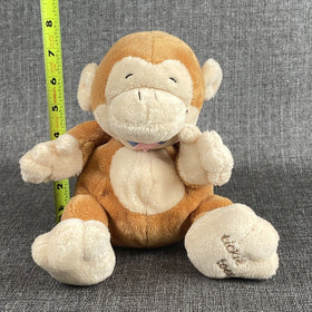 Nuby Love N Care Tickle Toes Monkey Plush Toy Stuffed Animal 9” USA