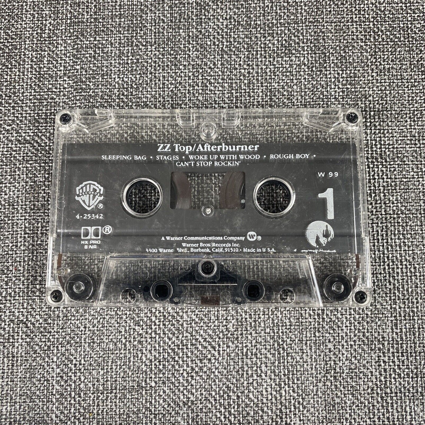 "SS" Cassette Tape By Zz Top "Eliminator" (1985) Rock, Blues / Warner Bros.