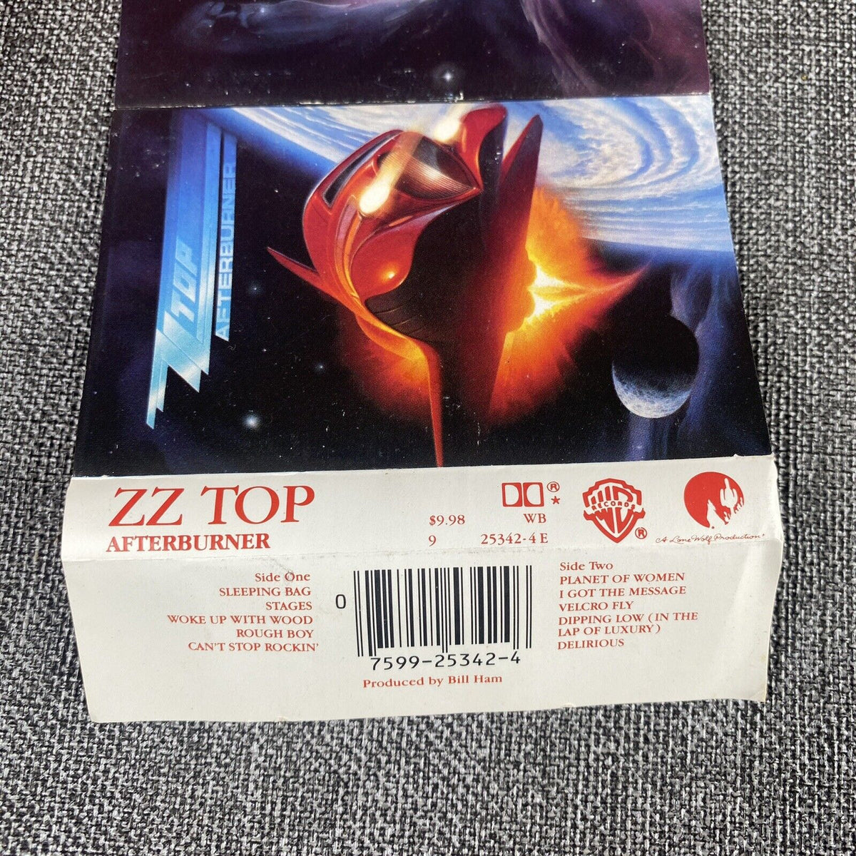 "SS" Cassette Tape By Zz Top "Eliminator" (1985) Rock, Blues / Warner Bros.