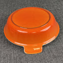 2 Vintage Le Creuset #22 &# 18 Cast Iron Enamel Round Au Gratin Baking Dish