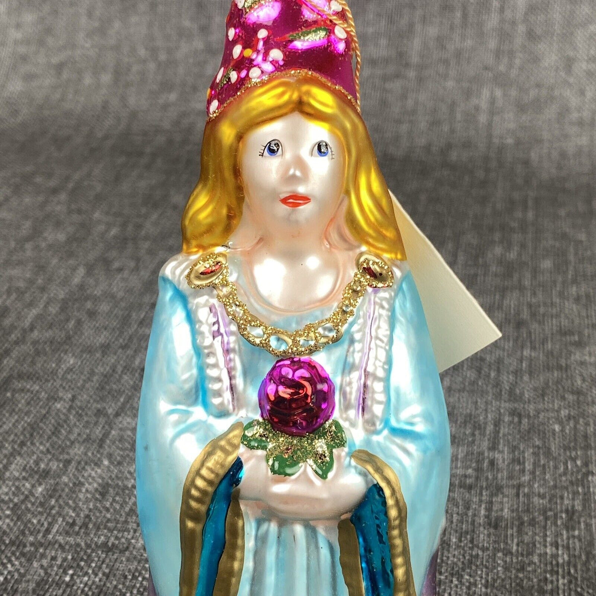 Kurt Adler Lady in Waiting Christmas Glass Ornament Komozia VIDEO