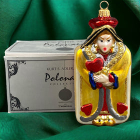 Kurt Adler Queen Card Glass Christmas Ornament with Original Box VIDEO
