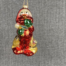 Kurt Adler Elmo Glass Christmas Ornament in Original Box VIDEO