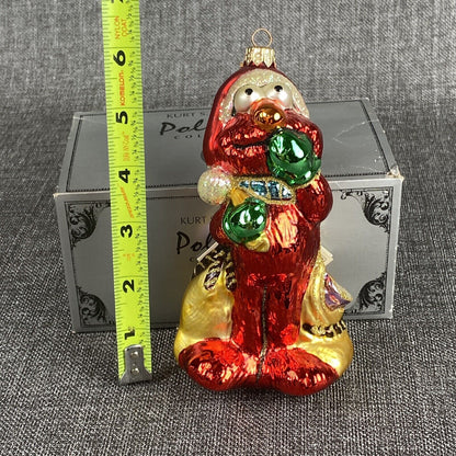 Kurt Adler Elmo Glass Christmas Ornament in Original Box VIDEO