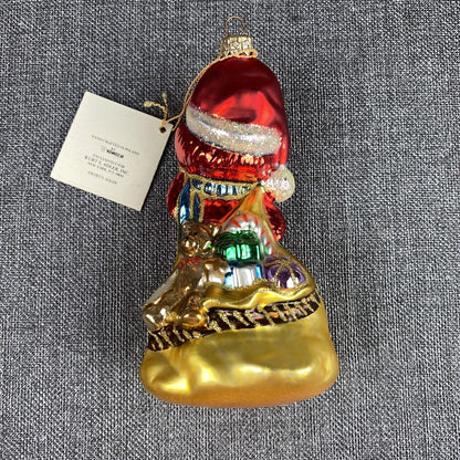 Kurt Adler Elmo Glass Christmas Ornament in Original Box VIDEO