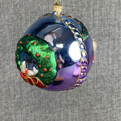 Kurt Adler Peanuts Glass Ball Christmas Ornament in Original Box VIDEO