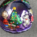 Kurt Adler Peanuts Glass Ball Christmas Ornament in Original Box VIDEO