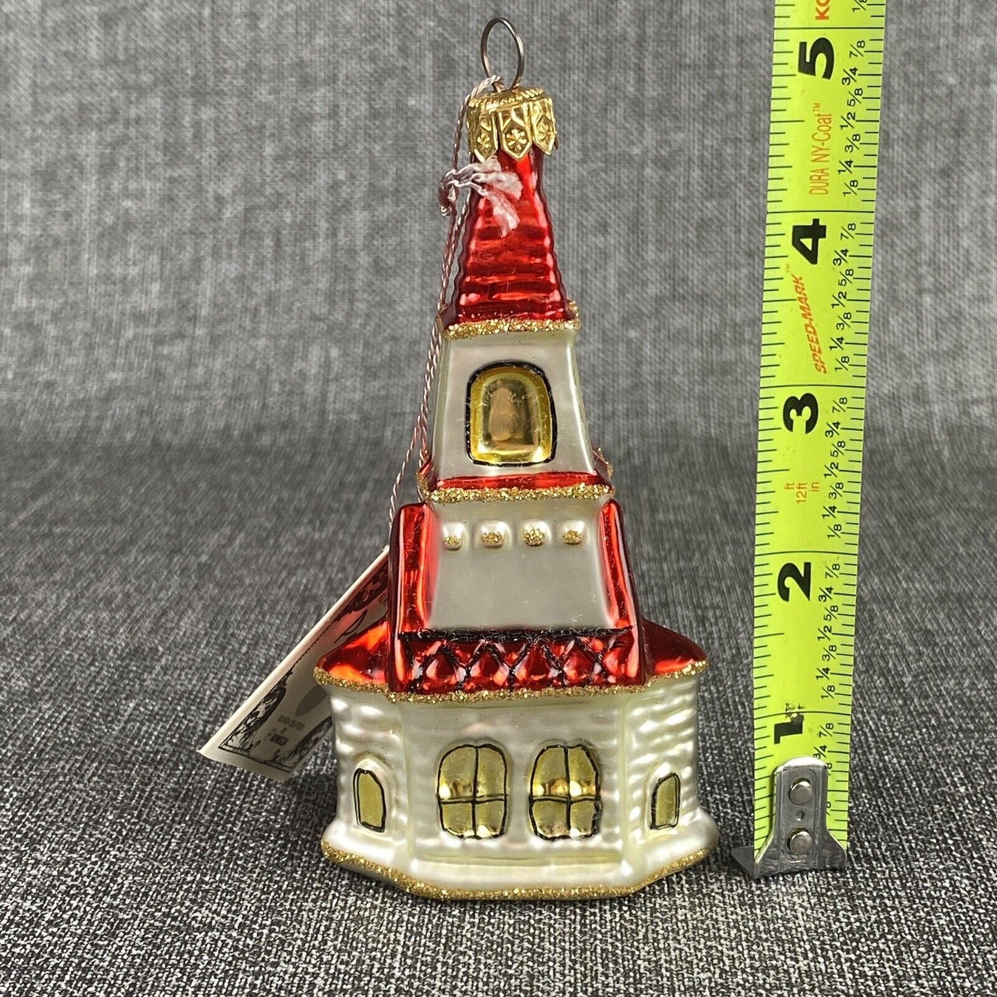 Kurt Adler Church Glass Christmas Ornament with Original Box VIDEO