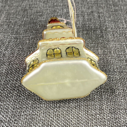 Kurt Adler Church Glass Christmas Ornament with Original Box VIDEO