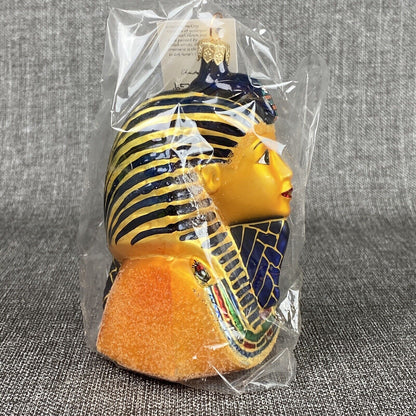 Christopher Radko Ramses Egyptian Theme Glass Ornament Sealed + Box VIDEO