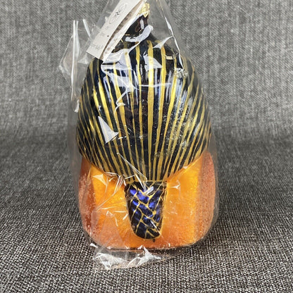 Christopher Radko Ramses Egyptian Theme Glass Ornament Sealed + Box VIDEO