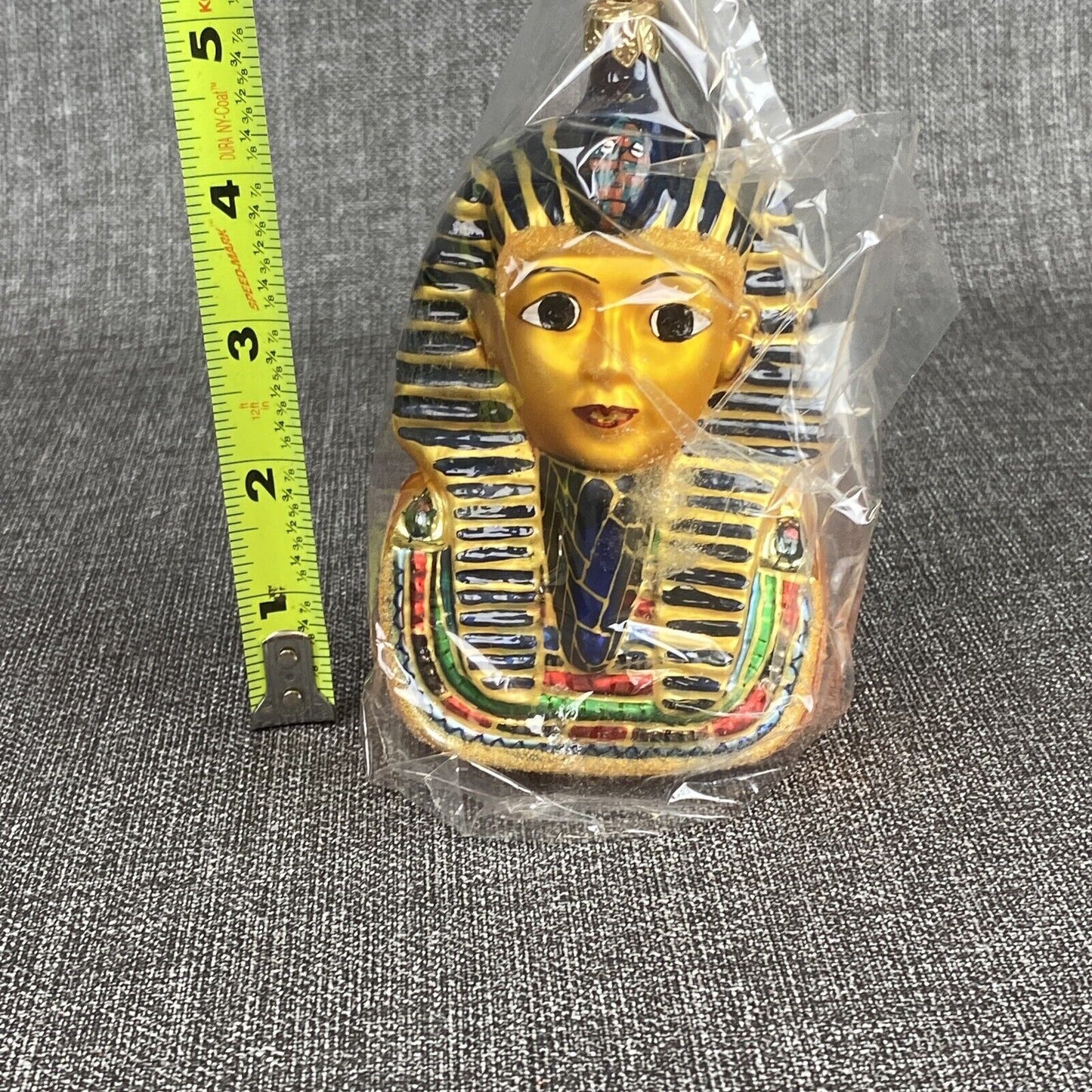 Christopher Radko Ramses Egyptian Theme Glass Ornament Sealed + Box VIDEO