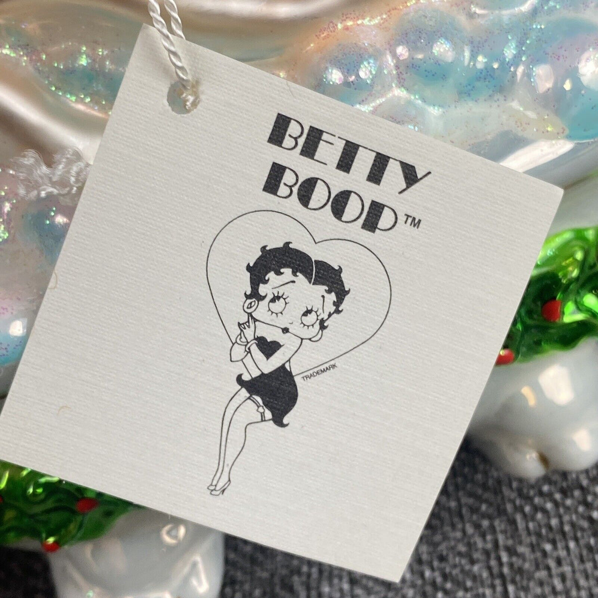 Kurt Adler Betty Boop Bubble Bath Glass Christmas Ornament with Box VIDEO